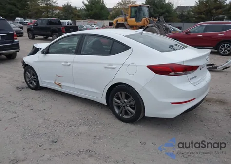 2018 Hyundai Elantra Sel z USA, uszkodzony, nr VIN 5NPD84LF7JH340641